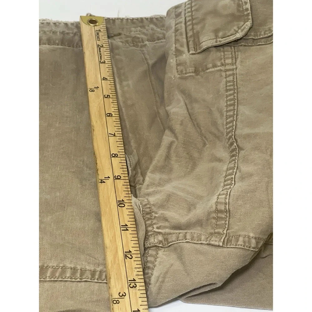 Polo Jeans Co. Ralph Lauren Cargo Shorts Mens 36 Khaki VTG Y2K Jet Lag Hole Prep